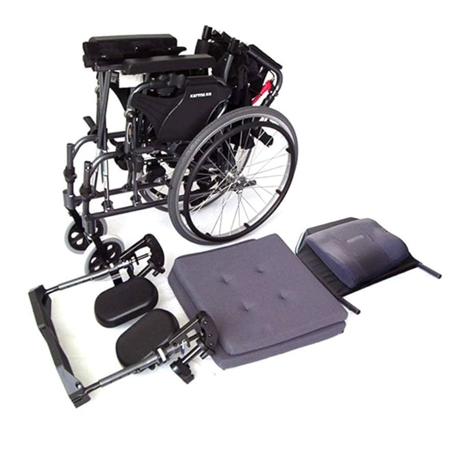 Amazon.co.jp: 車椅子手動、横たわる高い背もたれ自走式